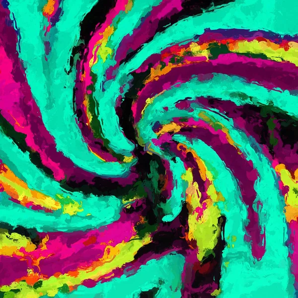 Лінійний Візерунок Абстрактний Зелено Блакитному Рожевому Фіолетовому Жовтому — стокове фото