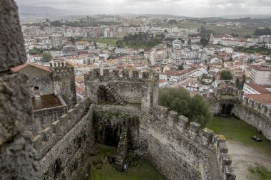 View of the city of Leiria from castle clipart