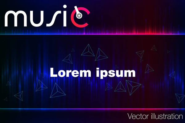 Soyut dijital ekolayzer. Vektör çizim.