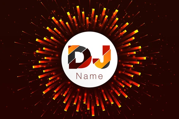 Logo Dj vektör şablon tasarımı