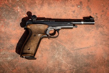 tabanca üzerinde beton kırmızı backgroound