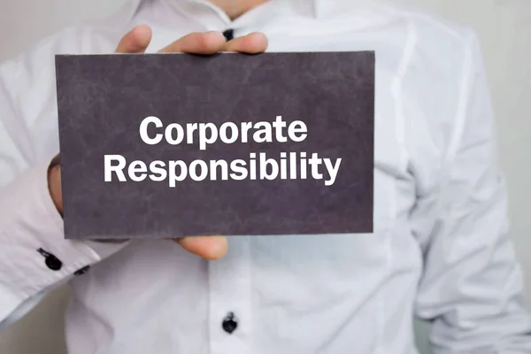 Responsabilidad corporativa — Foto de Stock