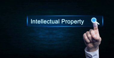 Fikri mülkiyet metin basarak el.