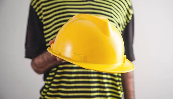 Worker Yellow Helmet — Stock Photo, Image