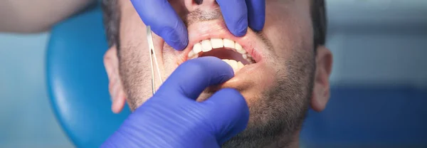 Work Dentist Patient Survey Teeth — Stock Photo, Image