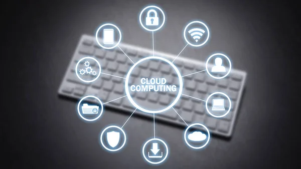 Cloud Computing Concepto Tecnología Información —  Fotos de Stock