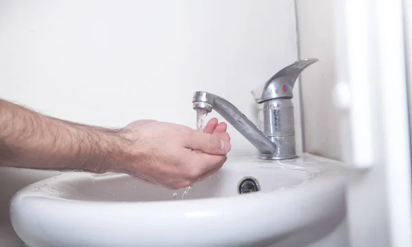 Facet Czyści Ręce Higiena Mycie Rąk — Zdjęcie stockowe