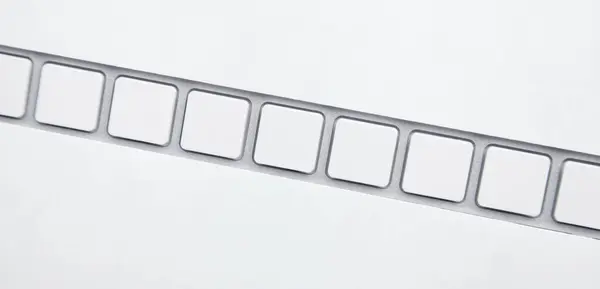Botones Teclado Computadora Vacíos Con Papel Blanco — Foto de Stock
