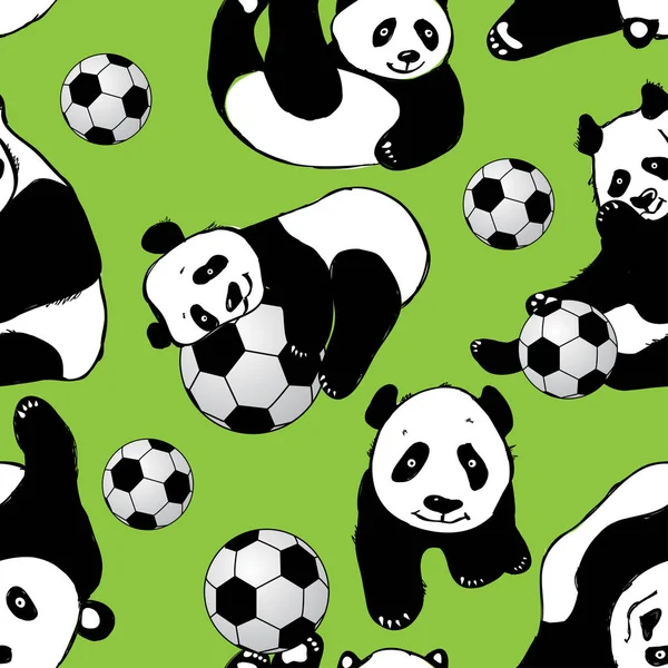 Panda ile Seamless modeli. El çizimi .