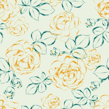 Bahçe gül güzel seamless modeli.