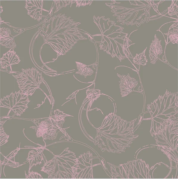 Sorunsuz duvar kağıdı. Grapevine seamless modeli