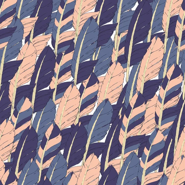 Seamless modeli çizilmiş tüyleri ile. Hippi tasarım öğeleri