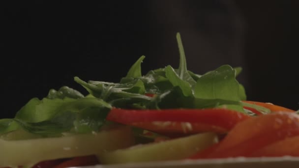 Groenten voorbereiden diner — Stockvideo