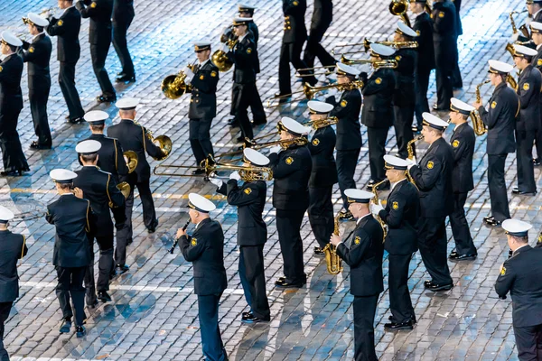 МОСКВА, РОССИЯ - 26 августа 2016 года: Международный фестиваль военной музыки "Спасская башня" . — стоковое фото
