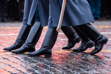 Moskova Kızıl Meydan üzerinde 7 Kasım 1941 için adanmış geçit defa prova.