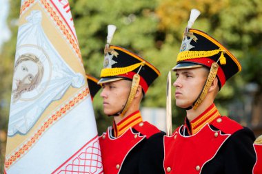 Moskova, Rusya - 02 Eylül 2017: Gün Rus Muhafız