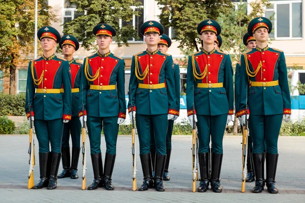 MOSCOW, RÚSSIA - 02 de setembro de 2017: Dia da Guarda russa — Fotografia de Stock