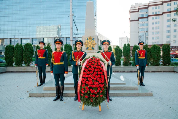 Moskva, Ryssland - 02 September 2017: Dag av ryska vakten — Stockfoto