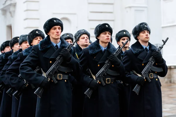 Moskau Russland Dezember 2017 Bildung Des Präsidialen Regiments Für Den — Stockfoto