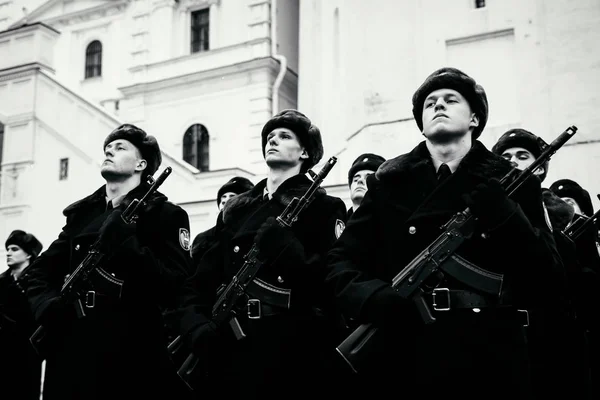 Moscú Rusia Diciembre 2017 Formación Del Regimiento Presidencial Del Servicio —  Fotos de Stock