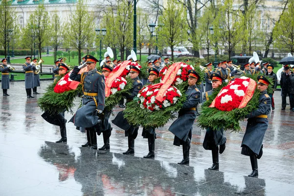 Moskau Russland Mai 2017 Die Ehrengarde Des Präobraschenski Regiments 154 — Stockfoto