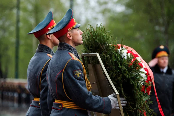 Moskau Russland Mai 2017 Die Ehrengarde Des Präobraschenski Regiments 154 — Stockfoto