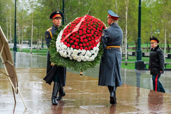Moskau Russland Mai 2017 Die Ehrengarde Des Präobraschenski Regiments 154 — Stockfoto