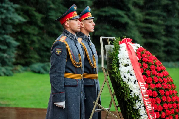 Moskau Russland Mai 2017 Die Ehrengarde Des Präobraschenski Regiments 154 — Stockfoto