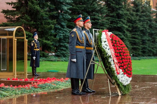 Moskau Russland Mai 2017 Die Ehrengarde Des Präobraschenski Regiments 154 — Stockfoto