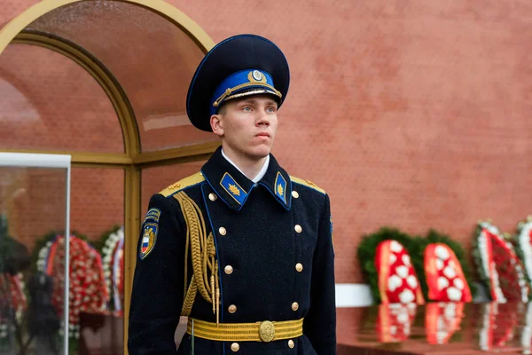 Moscow Rússia Maio 2017 Guarda Regimento Presidencial Rússia Perto Túmulo — Fotografia de Stock