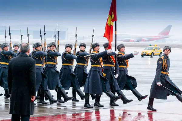 Moscow Rússia Dezembro 2019 Março Passado Desfile Guarda Honra 154 — Fotografia de Stock