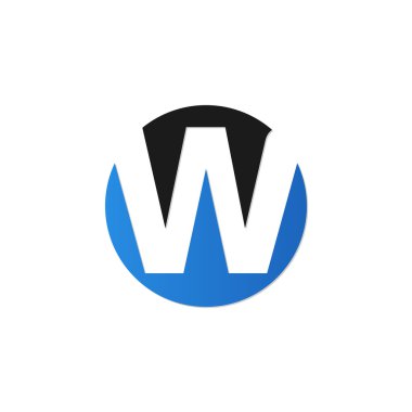 İlk harf daire logo