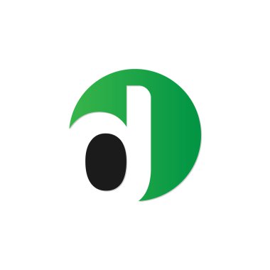 İlk harf daire logo