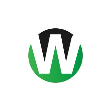 İlk harf daire logo