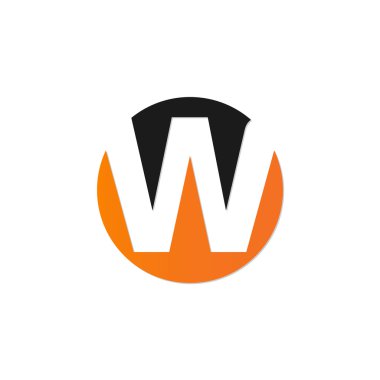 İlk harf daire logo