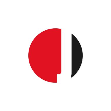 İlk harf daire logo