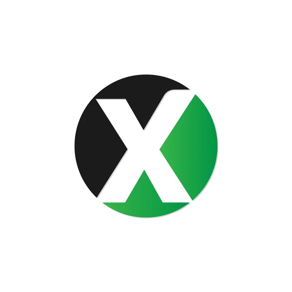 Počáteční písmeno kruh logo — Stockový vektor