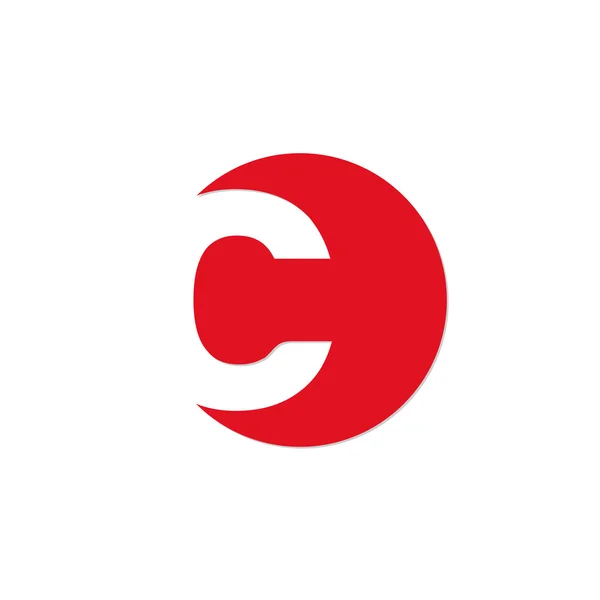 Lettre initiale cercle logo — Image vectorielle