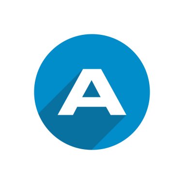 İlk harf daire logo mavi