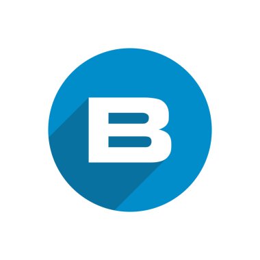 İlk harf daire logo mavi