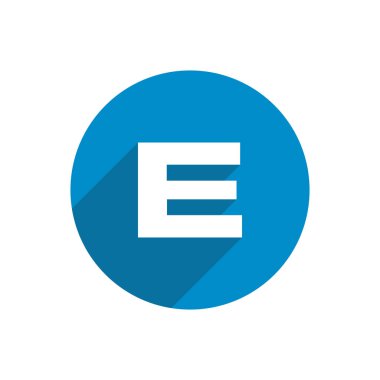 İlk harf daire logo mavi