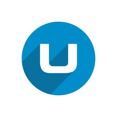 İlk harf daire logo mavi