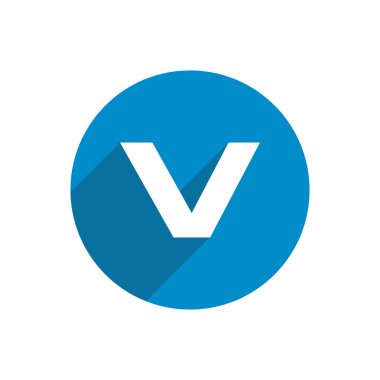 İlk harf daire logo mavi