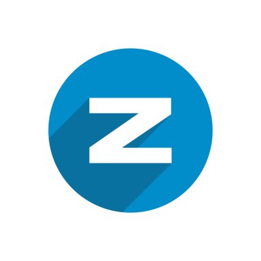 İlk harf daire logo mavi