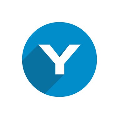 İlk harf daire logo mavi