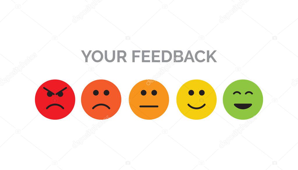 your feedback emoji flat