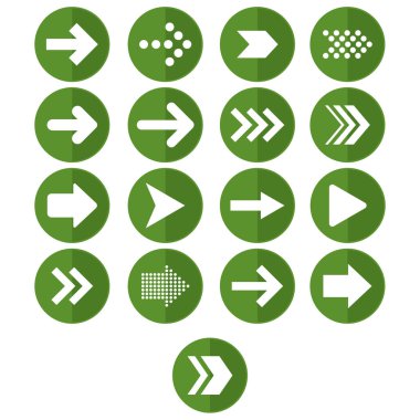 kutsal kişilerin resmi daire ok yeşil ayarla