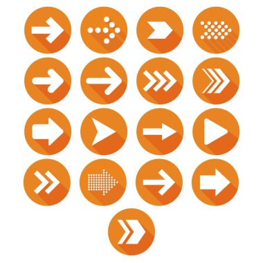 küme simgesi daire ok turuncu