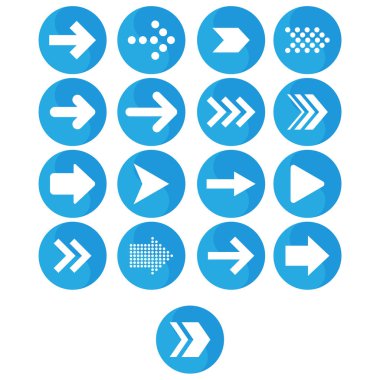 kutsal kişilerin resmi daire ok mavi ayarla