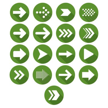 kutsal kişilerin resmi daire ok yeşil ayarla